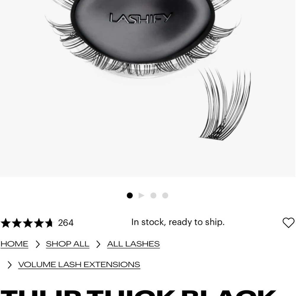 LASHIFY Bold Black Lash Extensions